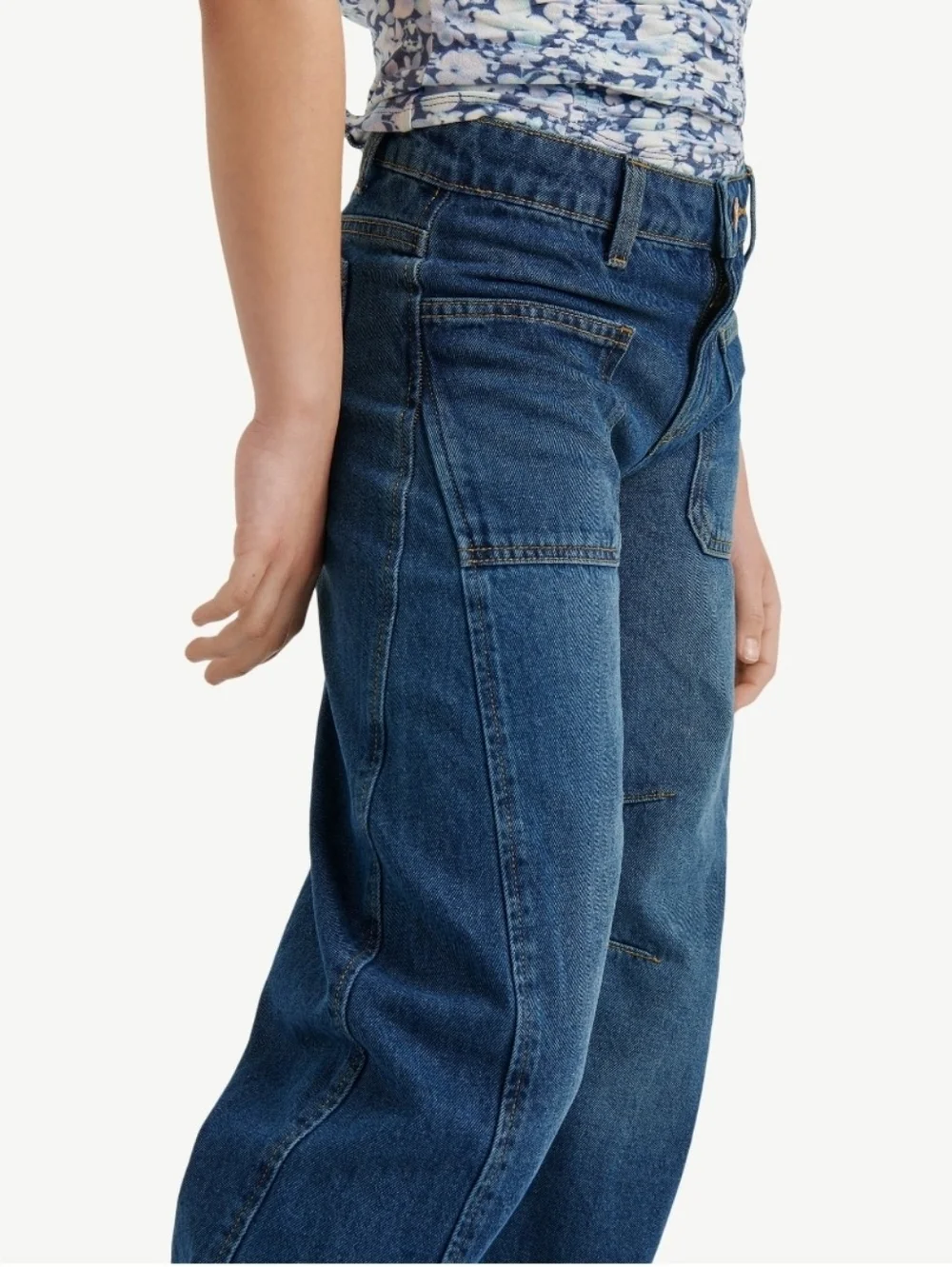 Justice Barrel Jeans Dark Wash Girl's Size 14 Slim NWT